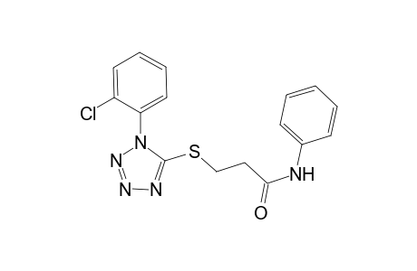 propanamide, 3-[[1-(2-chlorophenyl)-1H-tetrazol-5-yl]thio]-N-phenyl-