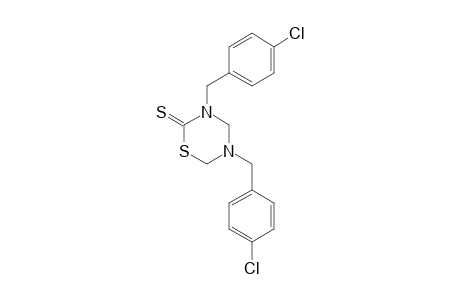 3,5-bis(p-chlorobenzyl)tetrahydro-2H-1,3,5-thiadiazine-2-thione