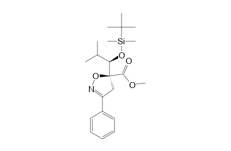 SYN-5-CARBOMETHOXY-5-[1'-[(TERT.-BUTYLDIMETHYLSILYL)-OXY]-2'-METHYLPROPYL]-3-PHENYL-4,5-DIHYDROISOXAZOLE;MAJOR_STEREOMER