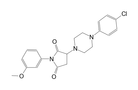 3-[4-(4-chlorophenyl)-1-piperazinyl]-1-(3-methoxyphenyl)-2,5-pyrrolidinedione