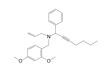 N-Allyl-N-(2,4-dimethoxybenzyl)-1-phenylhept-2-yn-1-amine