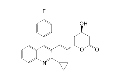 (4R,6S)-6-[(E)-2-[2-cyclopropyl-4-(4-fluorophenyl)-3-quinolinyl]ethenyl]-4-hydroxy-2-oxanone