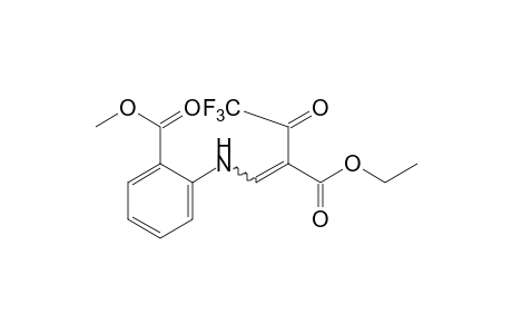 N-(2-carboxy-3-oxo-4,4,4-trifluoro-1-butenyl)anthranilic acid, N-ethyl 1-methyl ester