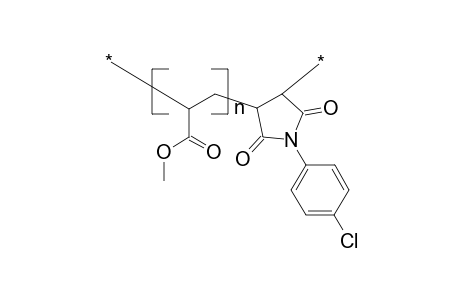 Poly(methyl acrylate-co-n-p-chlorophenylmaleimide)