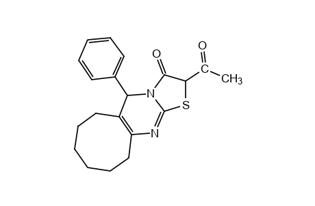 2-acetyl-2,5,6,7,8,9,10,11-octahydro-5-phenyl-3H-cycloocta[d]thiazolo[3,2-a]pyrimidin-3-one