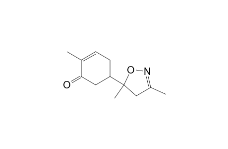 2-Cyclohexen-1-one, 5-(4,5-dihydro-3,5-dimethyl-5-isoxazolyl)-2-methyl-