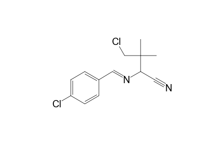 N-(4-Chloro-phenylmethylidene)-3-chloro-1-cyano-2,2-dimethyl-propylamine