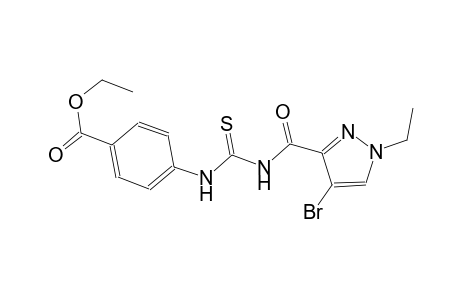 ethyl 4-[({[(4-bromo-1-ethyl-1H-pyrazol-3-yl)carbonyl]amino}carbothioyl)amino]benzoate