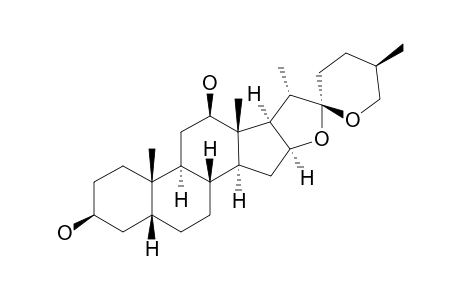 12-BETA-HYDROXYSMILAGENIN;5-BETA-(25R)-SPIROSTAN-3-BETA,12-BETA-DIOL