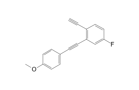 1-ethynyl-4-fluoro-2-((4-methoxyphenyl)ethynyl)benzene