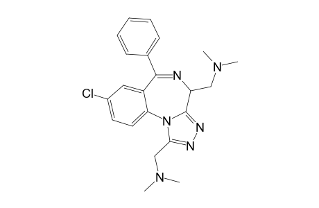 8-Chloro-1,4-bis(dimethylamino-methyl)-6-phenyl-4H-S-triazolo(4,3-A)(1,4)benzodiazepine