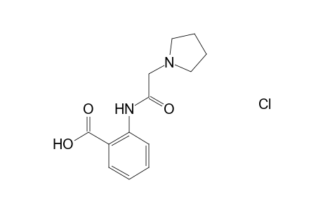 2-[(1-pyrrolidinylacetyl)amino]benzoic acid hydrochloride