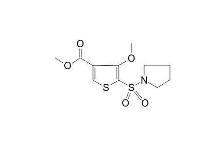 Thiophene-3-carboxylic acid, 4-methoxy-5-(pyrrolidine-1-sulfonyl)-, methyl ester