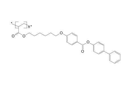 Poly[(4-biphenylyl) 4-(6-acryloyloxyhexyloxy)benzoate]