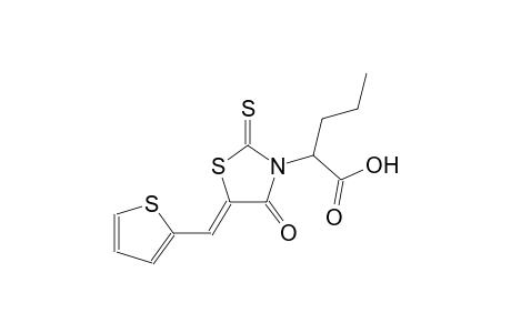 2-[(5Z)-4-oxo-5-(2-thienylmethylene)-2-thioxo-1,3-thiazolidin-3-yl]pentanoic acid