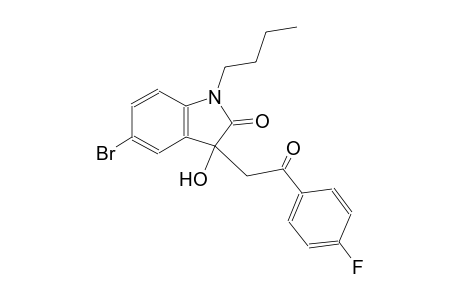 5-bromo-1-butyl-3-[2-(4-fluorophenyl)-2-oxoethyl]-3-hydroxy-1,3-dihydro-2H-indol-2-one