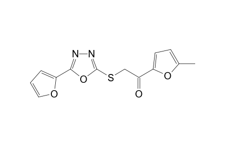 2-[[5-(2-furanyl)-1,3,4-oxadiazol-2-yl]thio]-1-(5-methyl-2-furanyl)ethanone