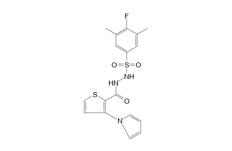 1-[(4-fluoro-3,5-xylyl)sulfonyl]-2-[3-(pyrrol-1-yl)-2-thenoyl]hydrazine