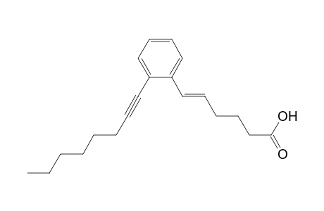 5-Hexenoic acid, 6-[2-(1-octynyl)phenyl]-, (E)-