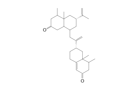 6-ISOPROPENYL-4,4A,4',4'A-TETRAMETHYL-3,4,4A,5,6,7,8,8A,4',4'A,5',6',7',8'-TETRADECAHYDRO-1H,3'H,6',8-(1-METHYLEN-ETHANE-1,2-DIYL)-BIS-NAPHTHALEN-2-ONE