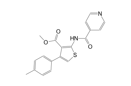 methyl 2-(isonicotinoylamino)-4-(4-methylphenyl)-3-thiophenecarboxylate