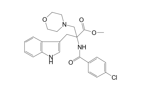 N-(p-CHLOROBENZOYL)-alpha-(MORPHOLINOMETHYL)TRYPTOPHAN, METHYL ESTER