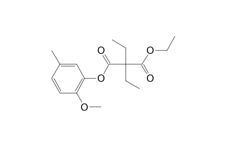 Diethylmalonic acid, ethyl 5-methyl-2-methoxyphenyl ester