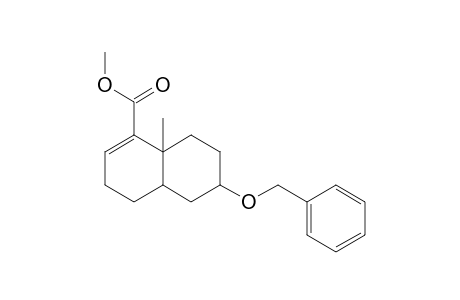 Methyl 3,4,4a,5,6,7,8,8a-octahydro-8a-methyl-6-(phenylmethoxy)naphthalene-1-carboxylate