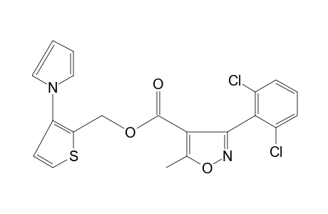 3-(2,6-dichlorophenyl)-5-methyl-4-isoxazolecarboxylic acid, 3-(pyrrol-1-yl)-2-thenyl ester
