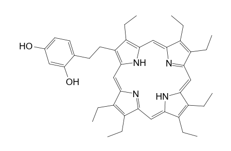 1,3-Benzenediol, 4-[1-(3,7,8,12,13,17,18-heptaethyl-21H,23H-porphin-2-yl)ethyl]-