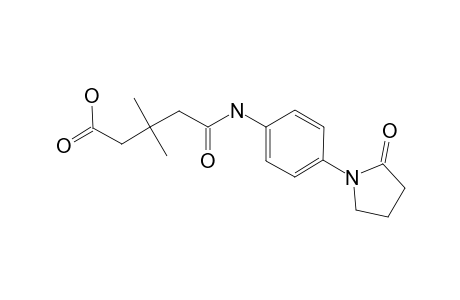 3,3-Dimethyl-4-{[4-(2-oxopyrrolidin-1-yl)phenyl]carbamoyl}butanoic acid