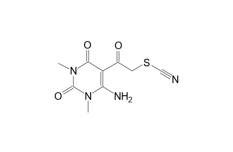 6-Amino-1,3-dimethyl-5-(2-thiocyanato-acetyl)-1H-pyrimidine-2,4-dione