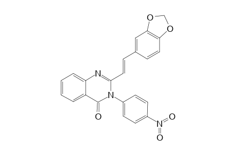 2-[(E)-2-(1,3-Benzodioxol-5-yl)ethenyl]-3-(4-nitrophenyl)-4(3H)-quinazolinone