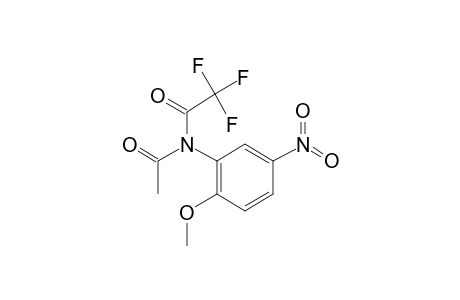 N-(2-Methoxy-5-nitrophenyl)acetamide, tfa derivative