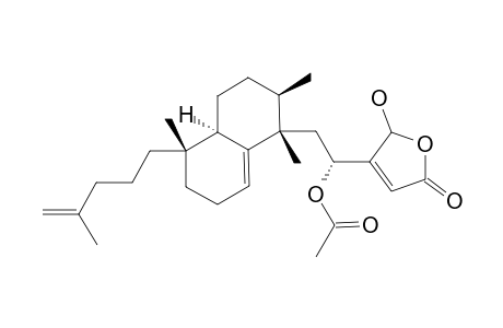 18R-ACETOXY-20-HYDROXY-2,10,19(21)-CLADOCORATRIEN-22(20)-OLIDE;MAJOR-ISOMER
