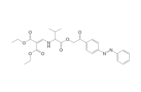 [4'-(Phenylazo)phenacyl] N-{[2,2-bis(ethoxycarbonyl)vinylamino](isopropyl)methyl}carboxylate