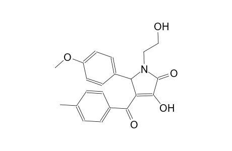 3-hydroxy-1-(2-hydroxyethyl)-5-(4-methoxyphenyl)-4-(4-methylbenzoyl)-1,5-dihydro-2H-pyrrol-2-one