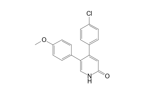 4-(p-chlorophenyl)-5-(p-methoxyphenyl)-2(1H)-pyridone