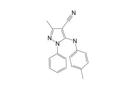 3-Methyl-1-phenyl-5-(p-toluidino)pyrazole-4-carbonitrile