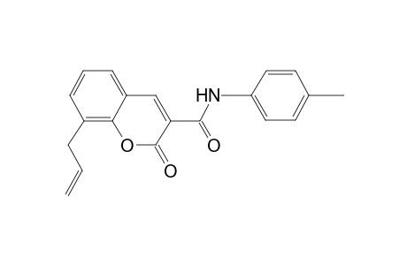 8-Allyl-N-(4-methylphenyl)-2-oxo-2H-chromene-3-carboxamide