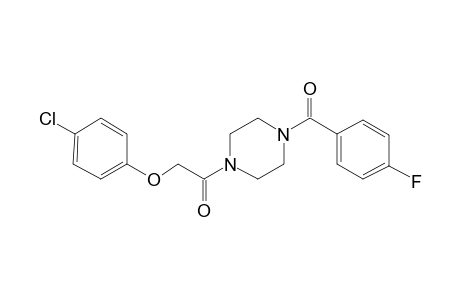 Piperazine, 1-(4-fluorobenzoyl)-4-(4-chlorophenoxyacetyl)-