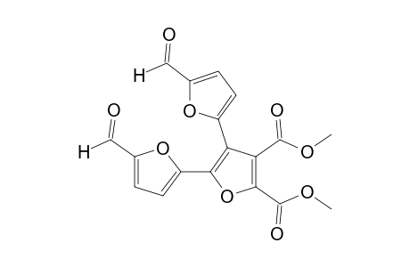 4,5-bis(5-formyl-2-furyl)-2,3-furandicarboxylic acid, dimethyl ester