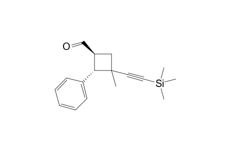 rac-(1S,2S)-3-Methyl-2-phenyl-3-[(3-trimethylsilyl)ethynyl]cyclobutane-1-carbaldehyde