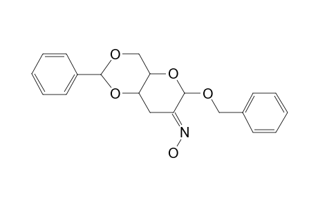 2H-Pyrano[3,2-D]-m-dioxin, 4,4A,6,7,8,8A-hexahydro-2-phenyl-6-benzyloxy-7-one oxime-