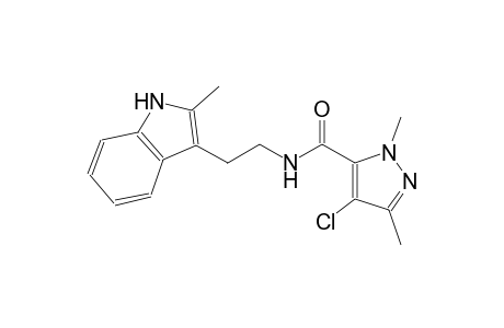 4-chloro-1,3-dimethyl-N-[2-(2-methyl-1H-indol-3-yl)ethyl]-1H-pyrazole-5-carboxamide