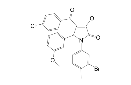 1-(3-Bromo-4-methyl-phenyl)-4-(4-chloro-benzoyl)-3-hydroxy-5-(3-methoxy-phenyl)-1,5-dihydro-pyrrol-2-one