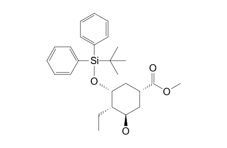 (1R,3R,4S,5R)-3-[tert-butyl(diphenyl)silyl]oxy-4-ethyl-5-hydroxy-1-cyclohexanecarboxylic acid methyl ester