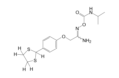 2-[p-(1,3-dithiolan-2-yl)phenoxy]-O-(isopropylcarbamoyl)acetamidoxime