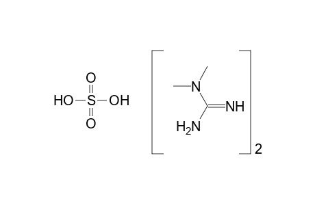 Sulfuric acid compound with N,N-dimethylguanidine (1:2)