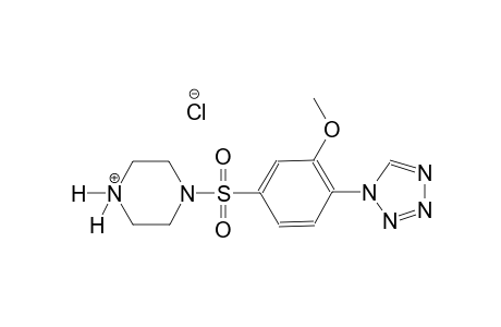 piperazinium, 1-[[3-methoxy-4-(1H-tetrazol-1-yl)phenyl]sulfonyl]-,chloride